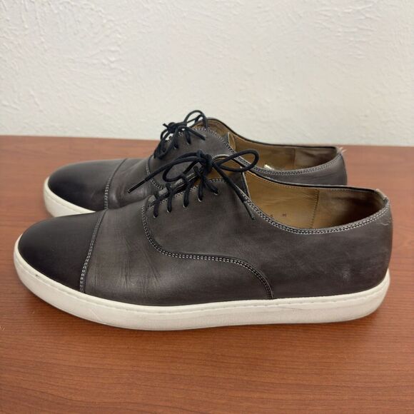 Magnanni Shoes Warwick Leather Oxford Lace Up‎ Low Top Sneakers Grey 9M 22684